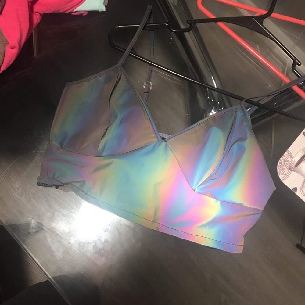 Rainbow crop top